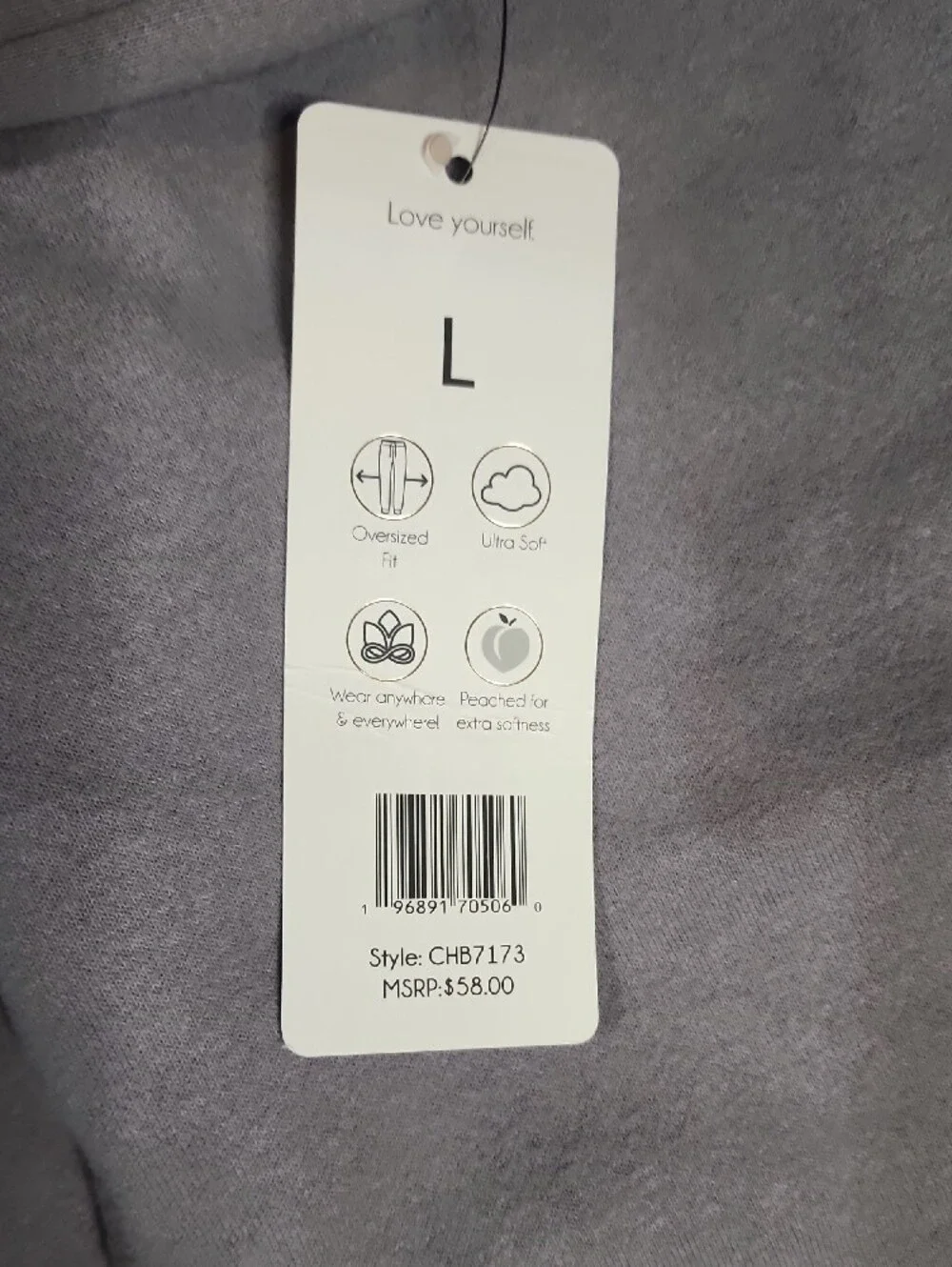 Harmony Balance Gray Oversized Jogger Pants Women's L New With Tag